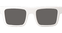 SPR19W-F Sunglasses White Gray