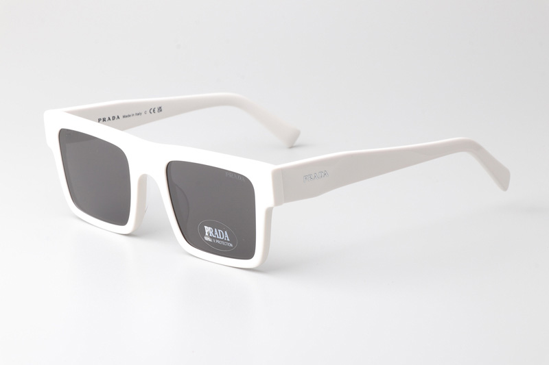 SPR19W-F Sunglasses White Gray