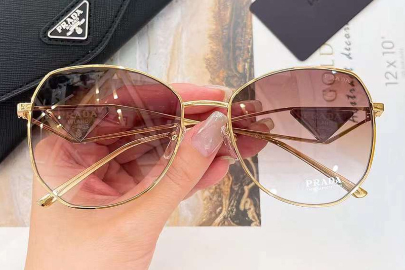 SPR57Y Sunglasses Gold Gradient Pink