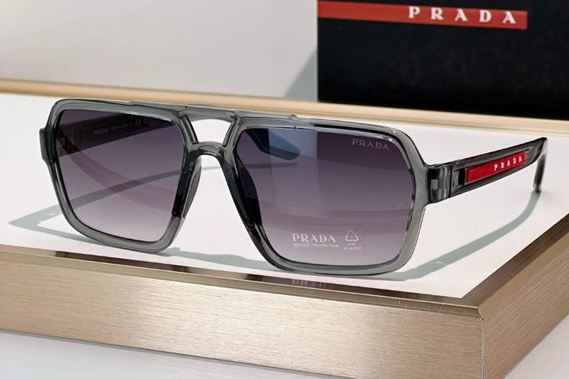 SPS01X Sunglasses Transparent Gray Gradient Gray