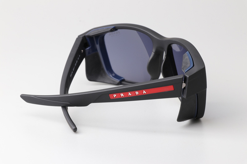 SPS07W Sunglasses Matte Black Blue