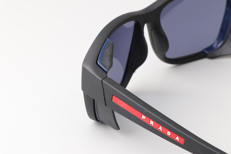 SPS07W Sunglasses Matte Black Blue