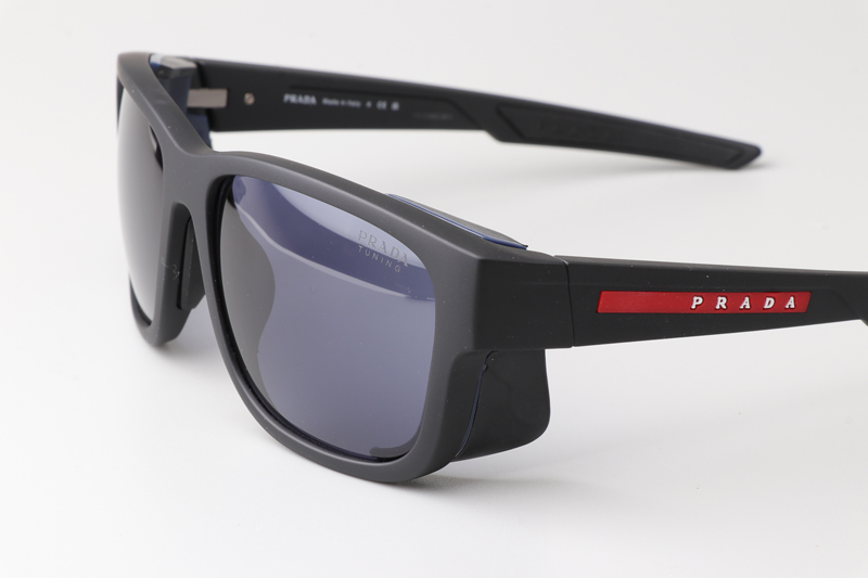 SPS07W Sunglasses Matte Black Blue