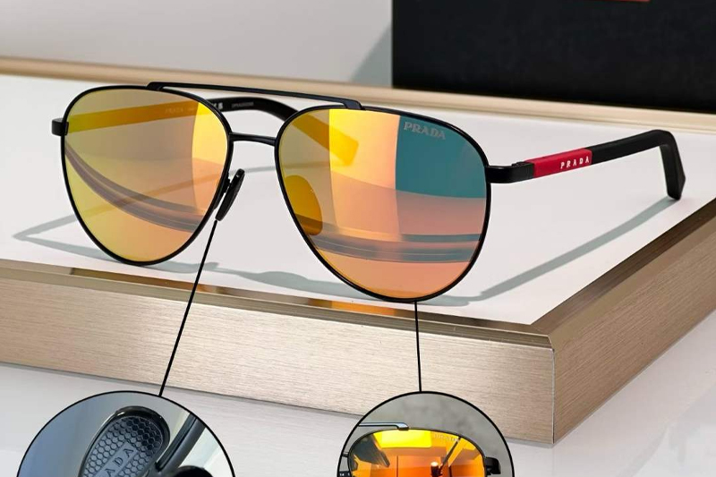 SPS81Z Sunglasses Black Orange Flash
