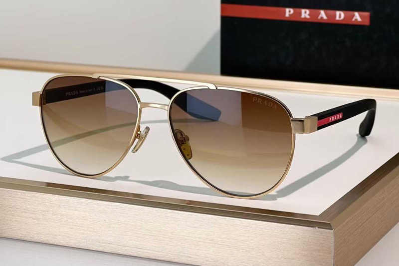 SPSA52 Sunglasses Gold Gradient Brown
