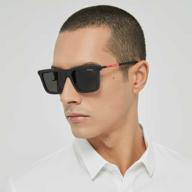SPSA58 Sunglasses Matte Black Gray