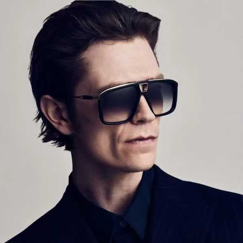 Savoy Sunglasses Black Silver Gradient Gray
