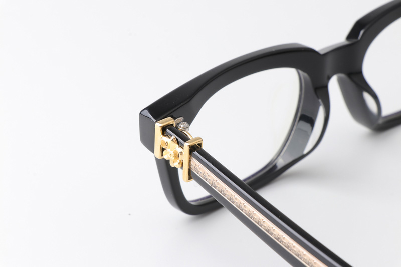 See You In Tea Eyeglasses Black Gold