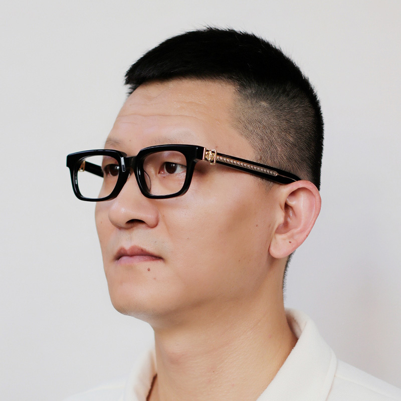 See You In Tea Eyeglasses Black Gold