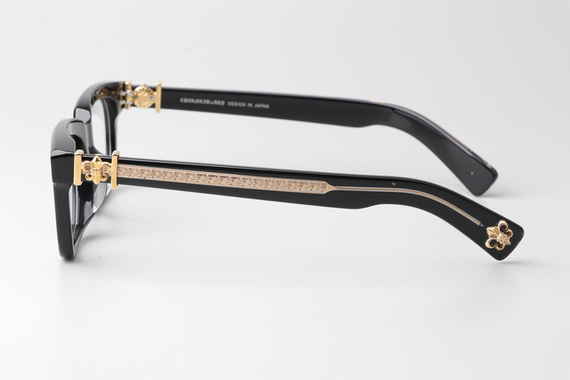 See You In Tea Eyeglasses Black Gold