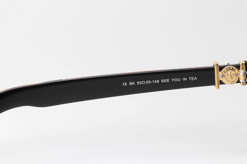 See You In Tea Eyeglasses Black Gold