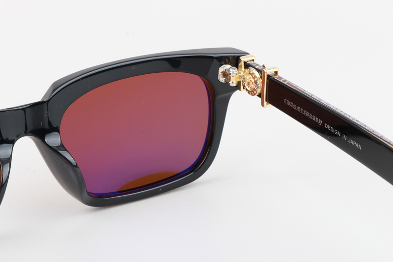 See You In Tea Sunglasses Black Gold Brown