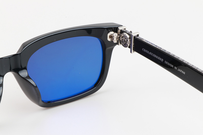 See You In Tea Sunglasses Black Silver Gray