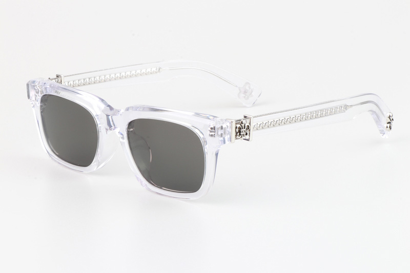 See You In Tea Sunglasses Clear Gray