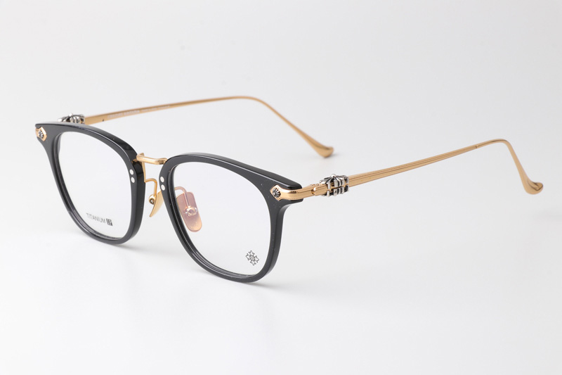 Shagass Eyeglasses Black Gold