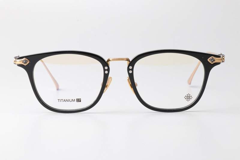 Shagass Eyeglasses Black Gold