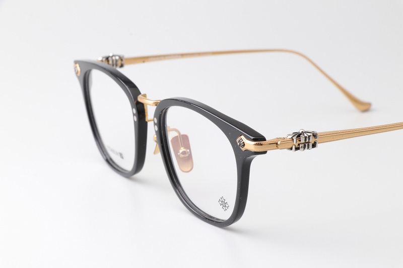 Shagass Eyeglasses Black Gold