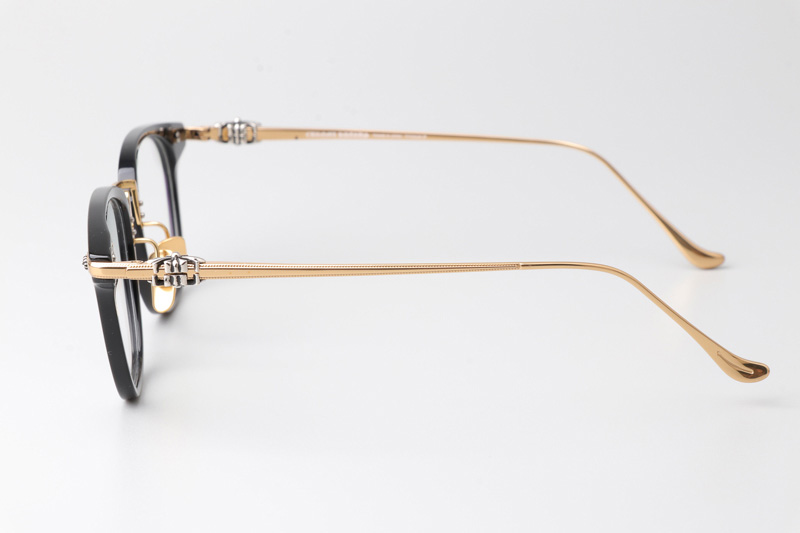 Shagass Eyeglasses Black Gold