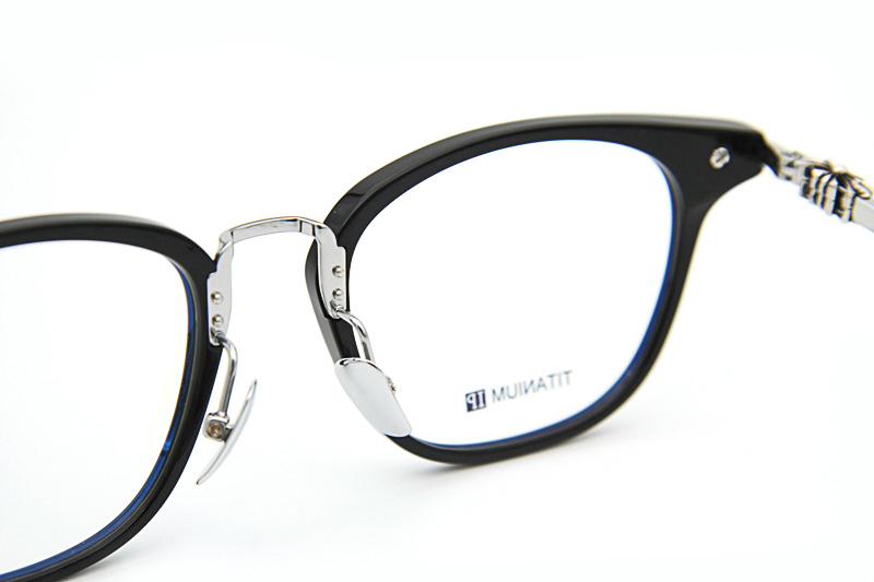 Shagass Eyeglasses Black Silver