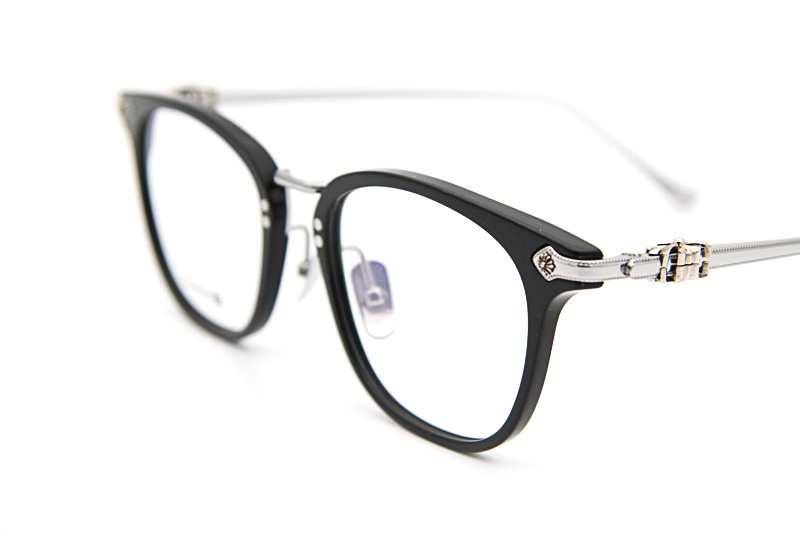 Shagass Eyeglasses Black Silver