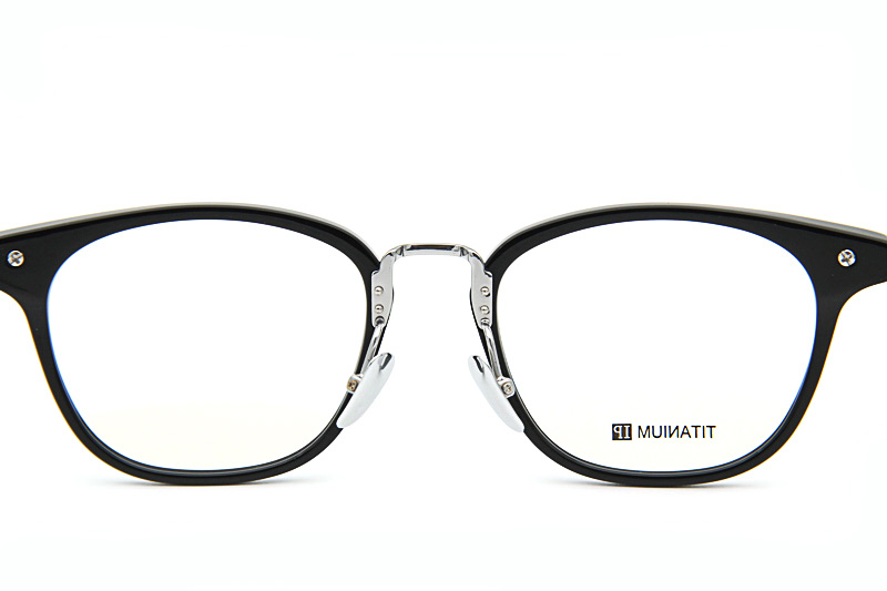 Shagass Eyeglasses Black Silver