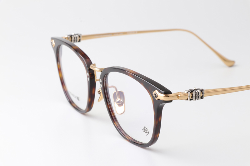 Shagass Eyeglasses Tortoise Gold