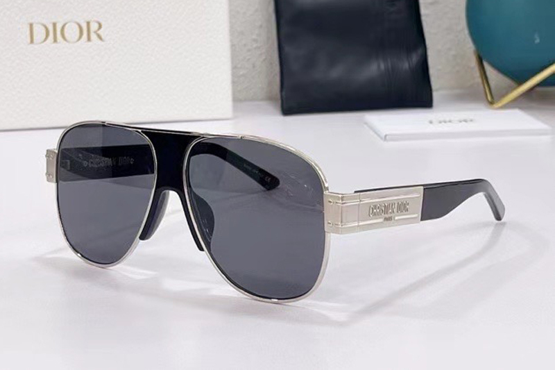 Signature A3U Sunglasses Black Silver Gray