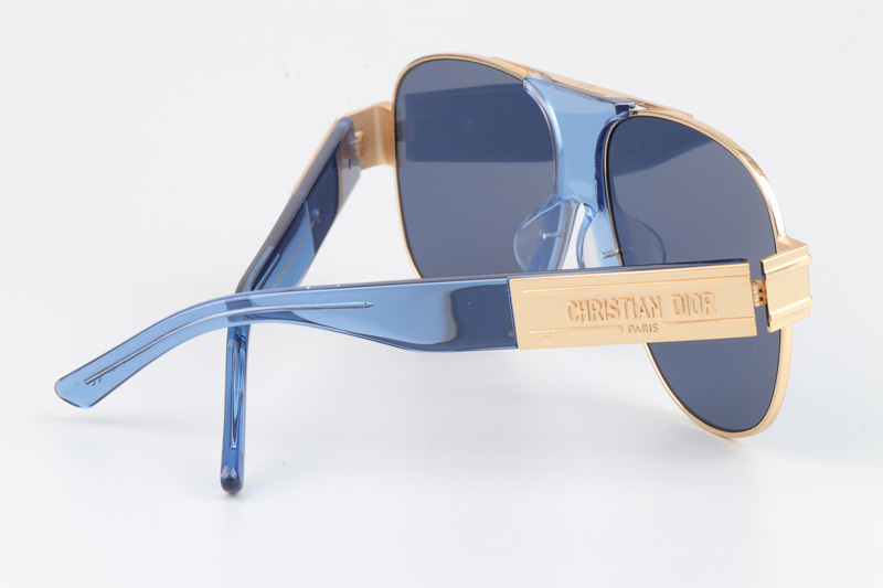 Signature A3U Sunglasses Blue Gold Blue