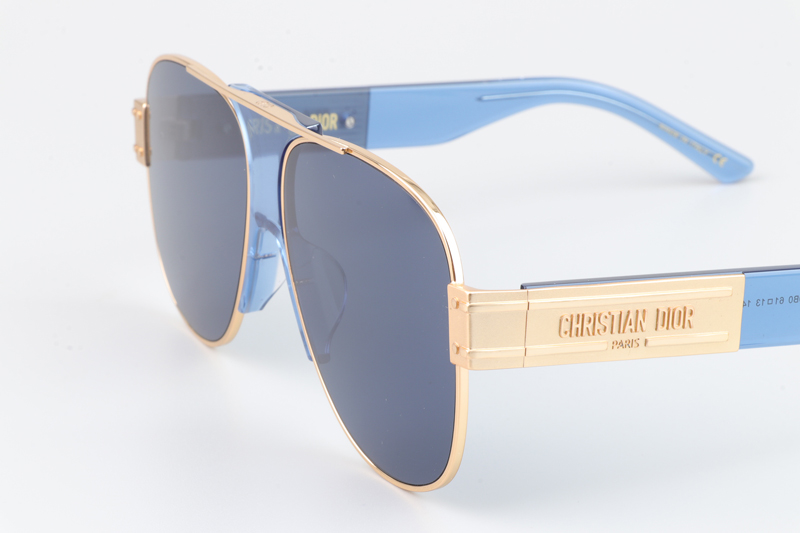 Signature A3U Sunglasses Blue Gold Blue