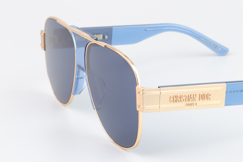 Signature A3U Sunglasses Blue Gold Blue