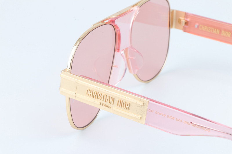 Signature A3U Sunglasses Pink Gold Pink