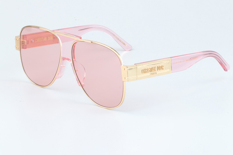 Signature A3U Sunglasses Pink Gold Pink