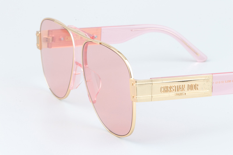 Signature A3U Sunglasses Pink Gold Pink