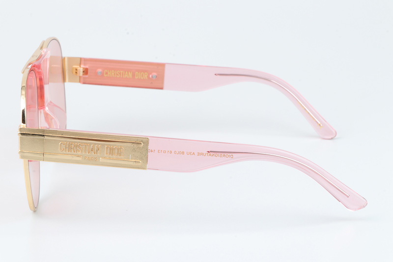 Signature A3U Sunglasses Pink Gold Pink