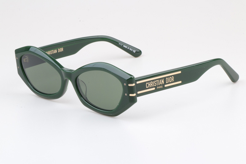 Signature B1U Sunglasses Green Green