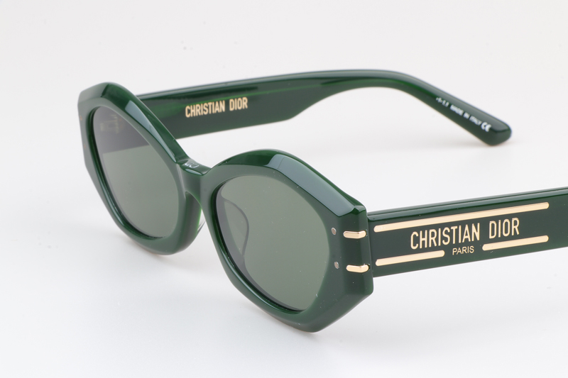 Signature B1U Sunglasses Green Green