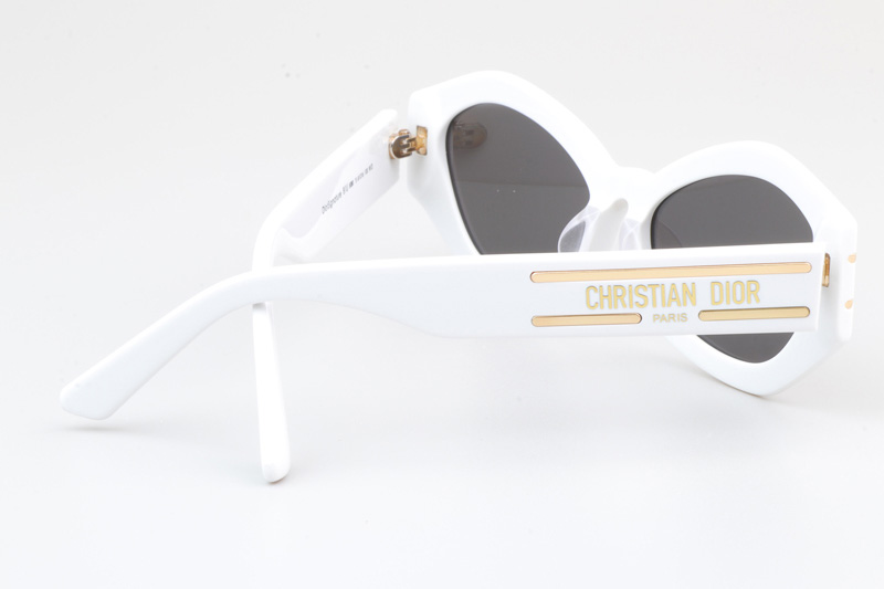 Signature B1U Sunglasses White Gray