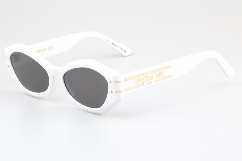 Signature B1U Sunglasses White Gray