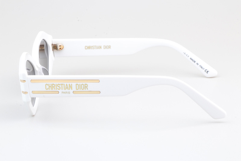 Signature B1U Sunglasses White Gray