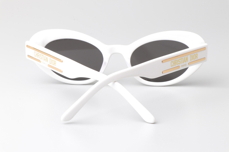 Signature B3U Sunglasses White Gray