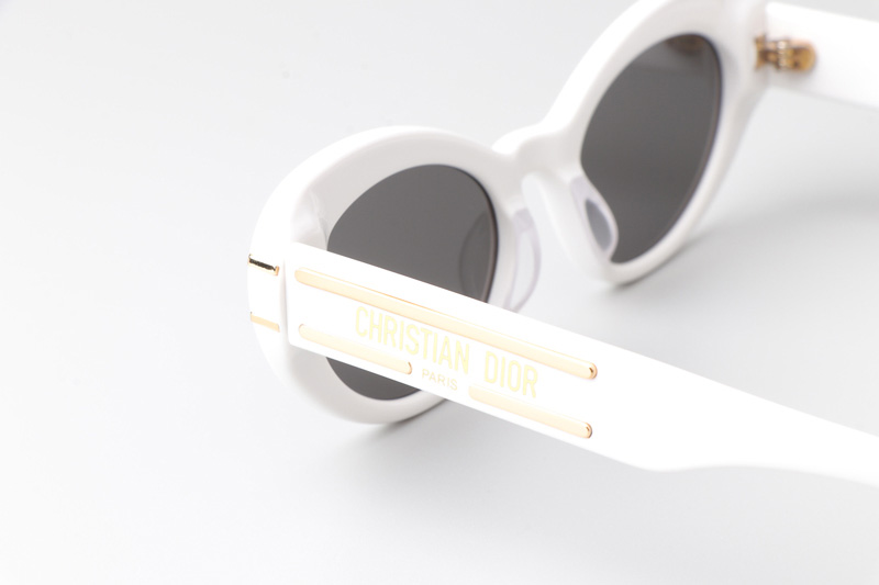 Signature B3U Sunglasses White Gray