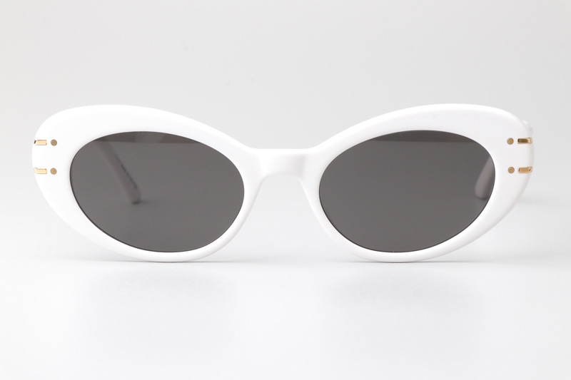 Signature B3U Sunglasses White Gray