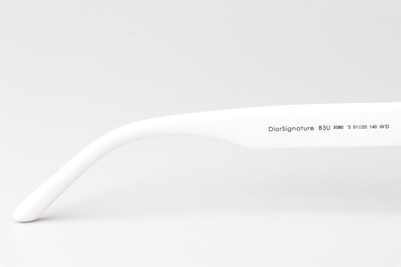 Signature B3U Sunglasses White Gray