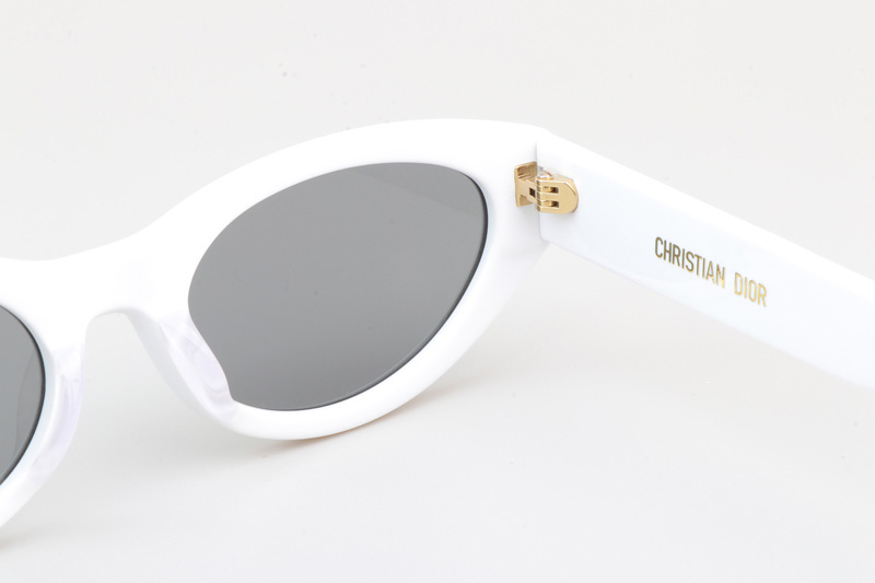 Signature B5I Sunglasses White Silver