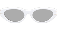 Signature B5I Sunglasses White Silver