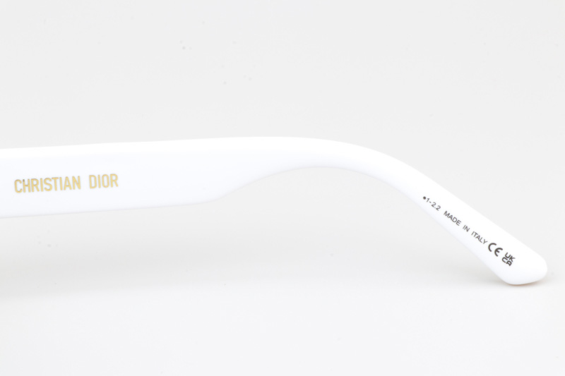 Signature B5I Sunglasses White Silver