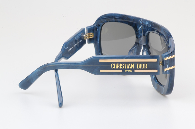 Signature M1U Sunglasses Blue Silver