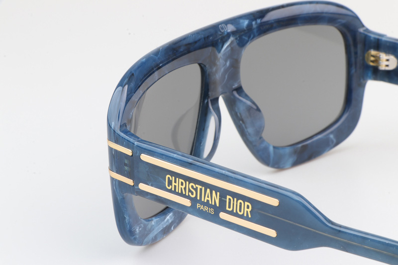 Signature M1U Sunglasses Blue Silver