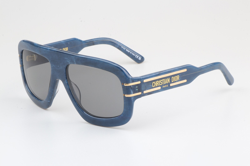 Signature M1U Sunglasses Blue Silver