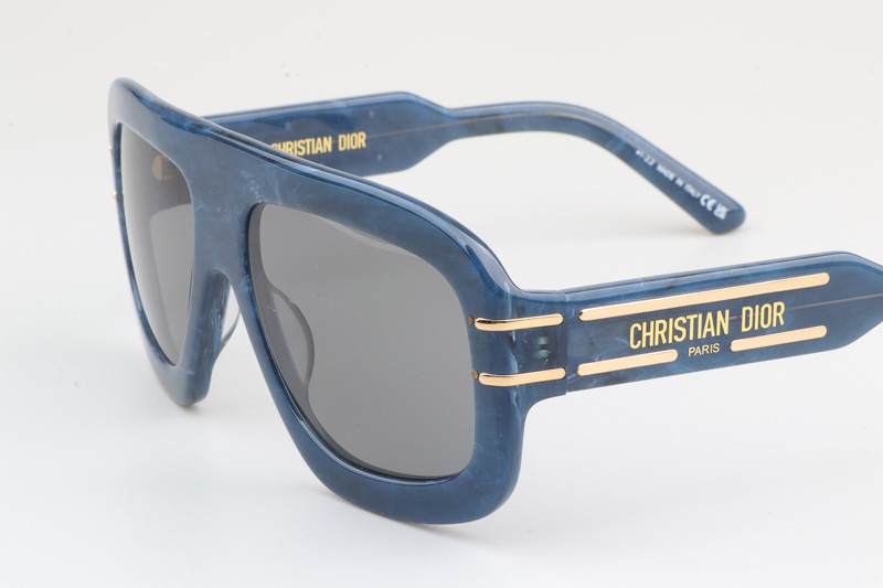 Signature M1U Sunglasses Blue Silver